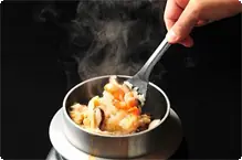 妙高山麓米こしひかりの五目釜飯 別注　釜飯