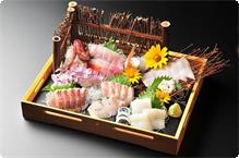 日本海地魚の刺身盛り合わせ 別注料理　地魚づくし盛り合わせ（３～４人前）