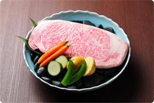 お料理増量「増田牛ステーキ」 希少なＡ５ランクの黒毛和牛「増田牛」
