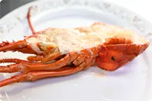 伊勢海老の老酒にんにく蒸　1名分 