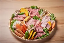 BBQ食材セット2～3人前（上） BBQお肉セット（上）（有料）イメージ