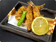 目光の唐揚げ 