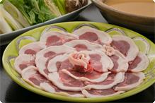 ボタン鍋コース 奥津産猪肉を使った味噌仕立てのボタン鍋です。