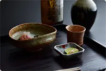 季節の向付3種 