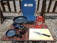 ソロキャンプセット 高さの変えられるテーブルが付いたソロキャンプセット！
テーブル・チェアー・シングルバーナーコンロ・調理器具セット
包丁セット・LEDランタンの付いたお得なセット！
１泊　３５００円