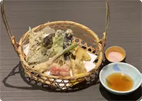 IWANA　AND　VEGETABLE　TEMPURA 