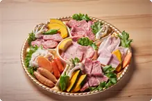 BBQ食材セット2～3人前（上） BBQお肉セット（上）（有料）イメージ