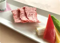 常陸牛の陶板焼き 