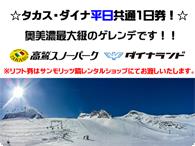 タカス・ダイナ平日1日共通券 