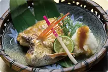 一品追加：のど黒の塩焼き 