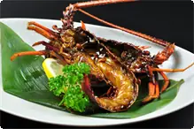 伊勢海老の鬼殼焼き 