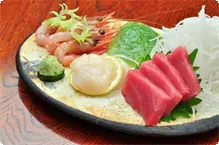 馬刺しを　マグロのお刺身に変更 