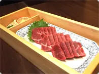 特選馬刺し 会席重プラン用オプションの馬刺し