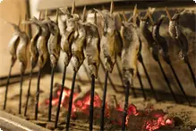 岩魚の塩焼き 岩魚の炭火焼