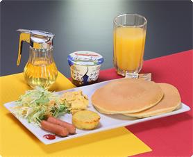 Pancake breakfast(If you reserved the plan not include sinner and breakfast,it costs 500 yen to add breakfast)