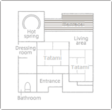 This is an example of a Japanese style suite; however each Japanese style suite is uniquely furnished.