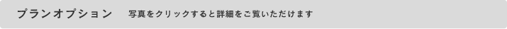 プランオプション 写真をクリックすると詳細をご覧いただけます。