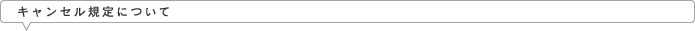 キャンセル規定について