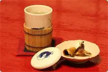 八海山のふぐのひれ酒 