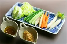 旬の野菜のスティックサラダ 
