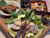 Seafood grill with premium sushi 