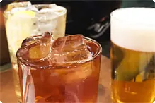 ドリンクバーフリー☆お酒類含 ソフトドリンク+お酒