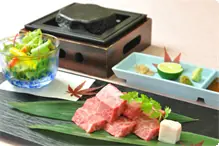 【夕食ＧＵ】村上牛の石焼80ｇ 