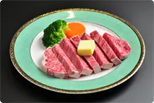 柔らか牛肉の鉄板焼き150g 