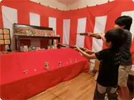縁日（射的お菓子取り輪投げ） 