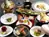 和洋折衷の会席料理(季節ごとに変わる)。写真はおすすめ会席『もみじ』